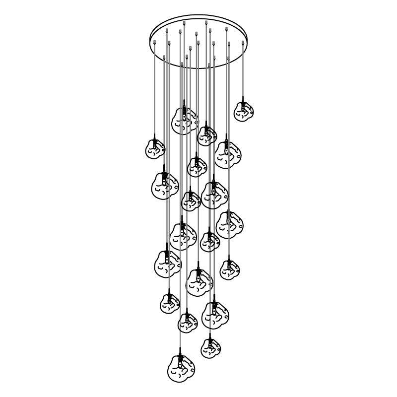 Lampă suspendată rotundă Multi Lava