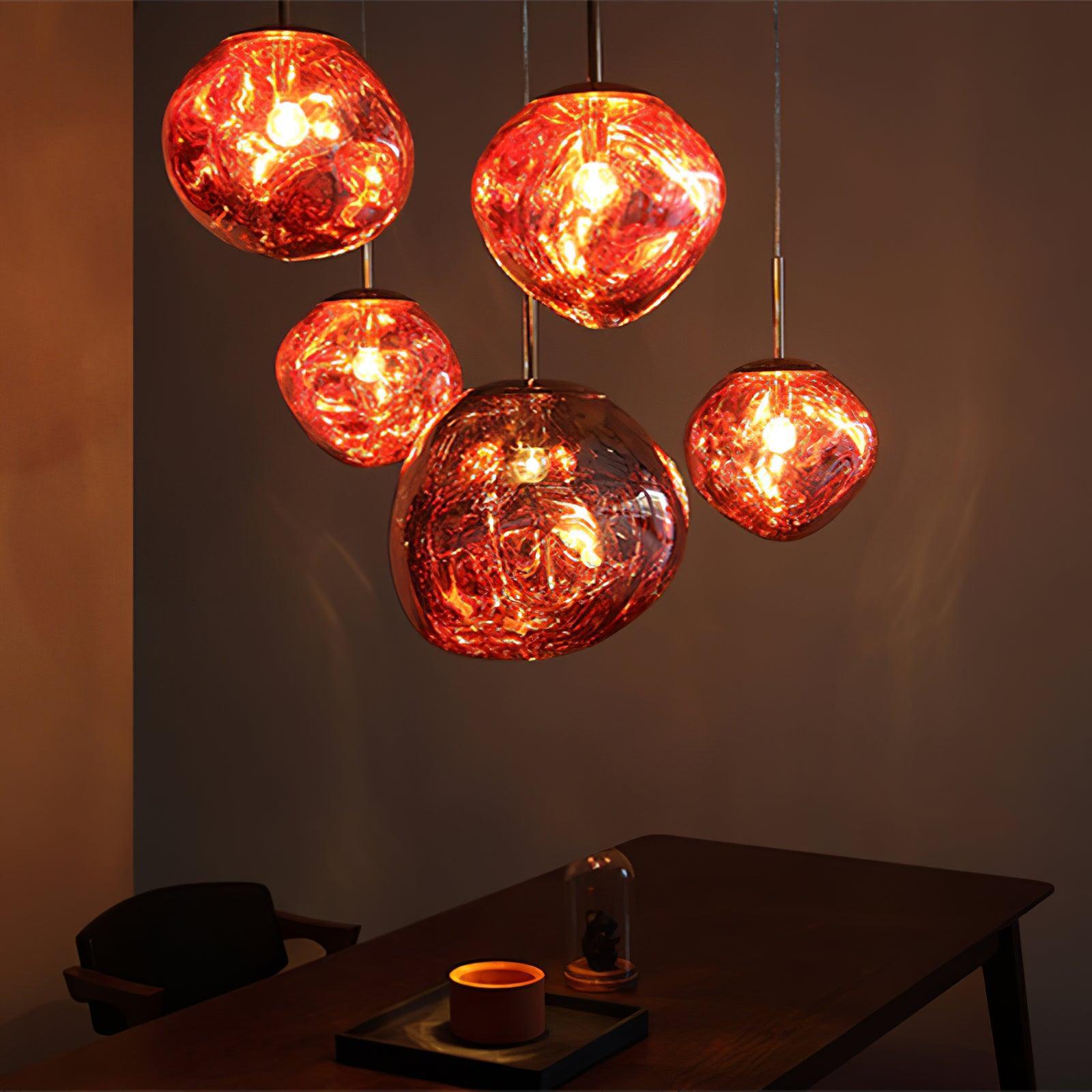 Lampă suspendată rotundă Multi Lava