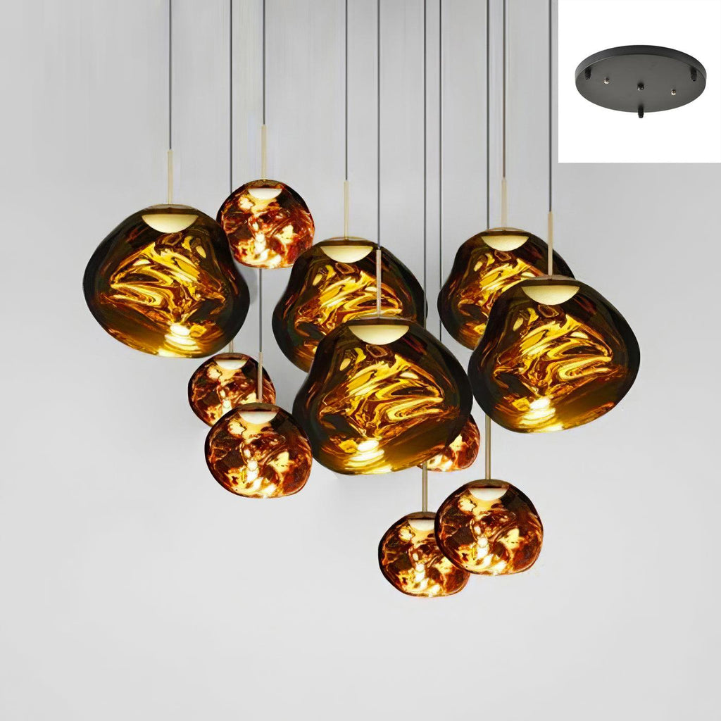 Lampă suspendată rotundă Multi Lava