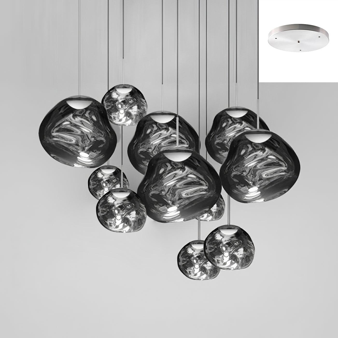 Lampă suspendată rotundă Multi Lava