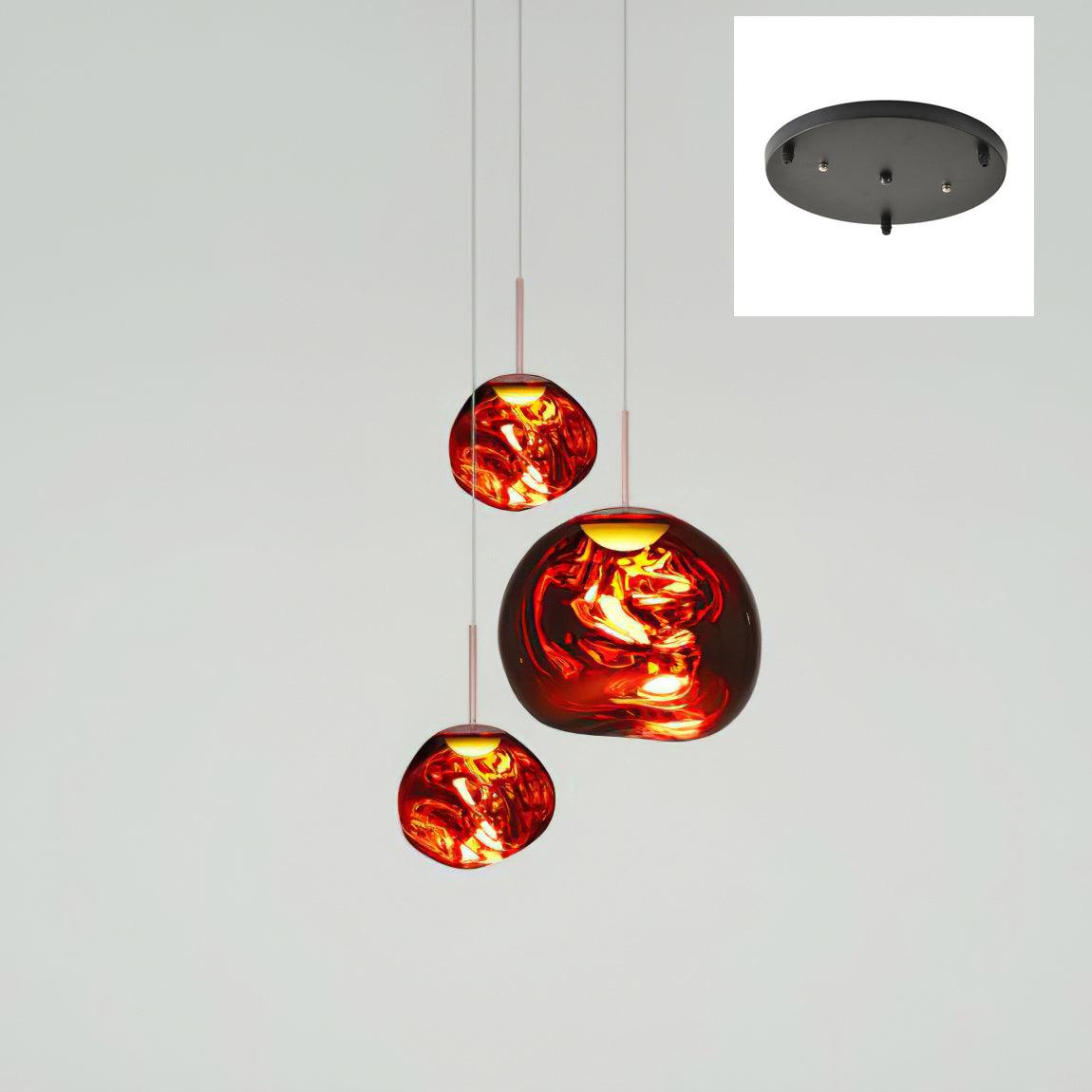Lampă suspendată rotundă Multi Lava