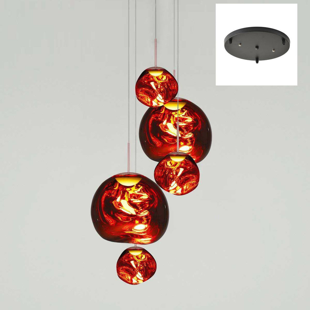 Lampă suspendată rotundă Multi Lava