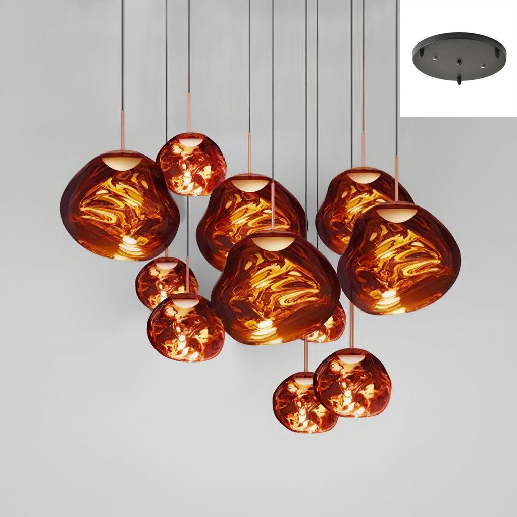 Lampă suspendată rotundă Multi Lava
