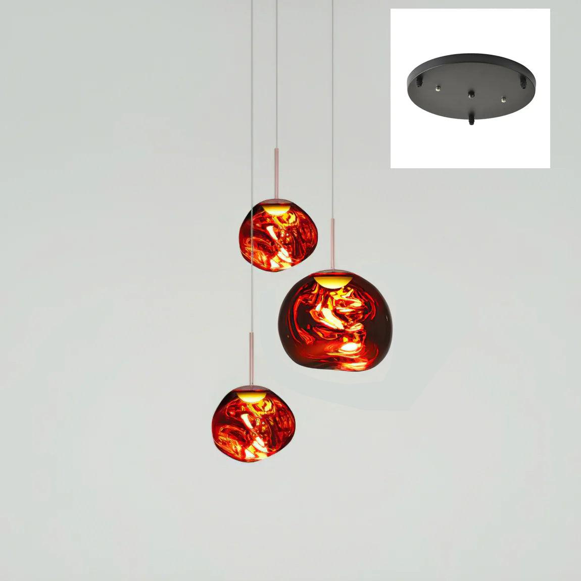 Lampă suspendată rotundă Multi Lava