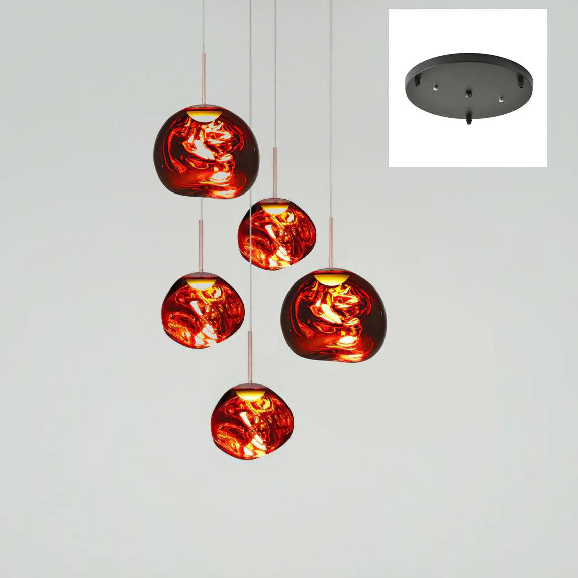 Lampă suspendată rotundă Multi Lava