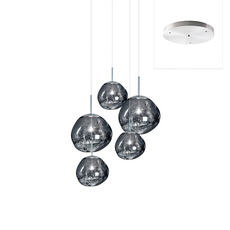 Lampă suspendată rotundă Multi Lava