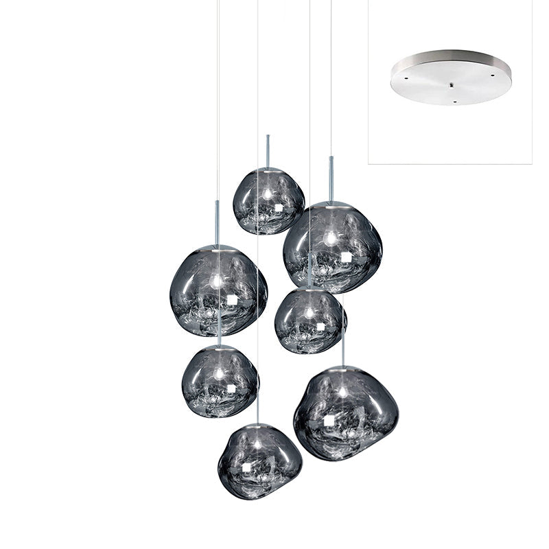 Lampă suspendată rotundă Multi Lava