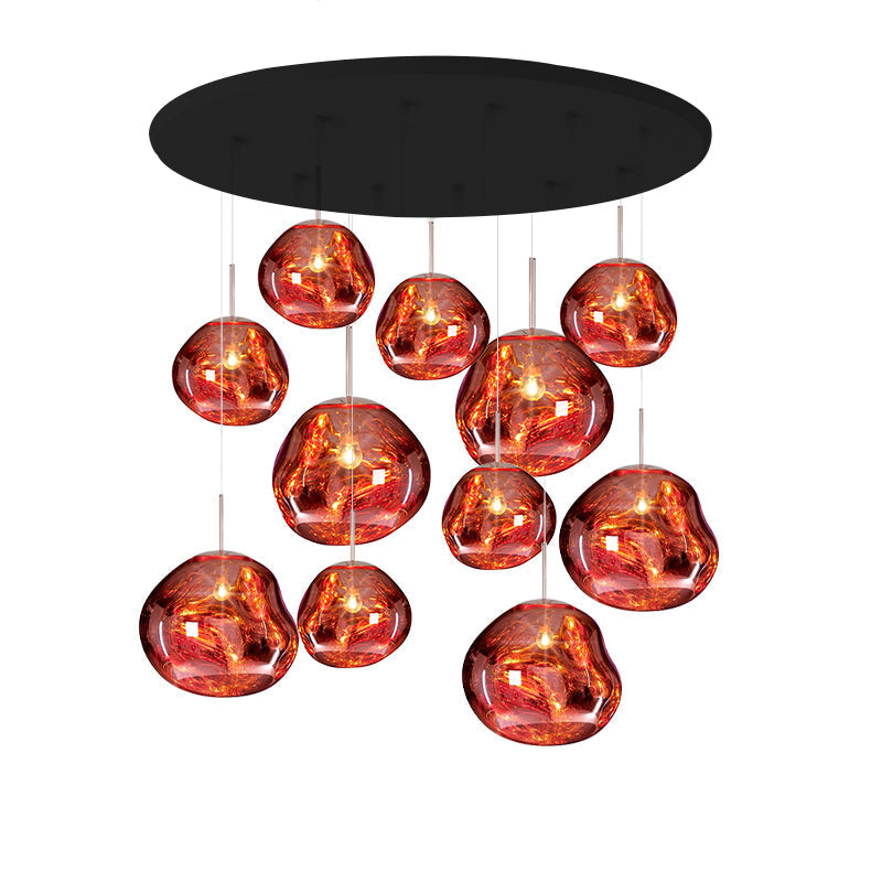 Lampă suspendată rotundă Multi Lava