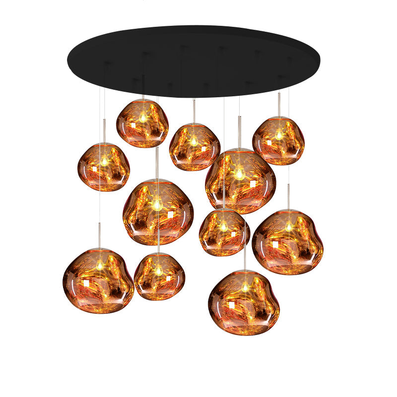 Lampă suspendată rotundă Multi Lava