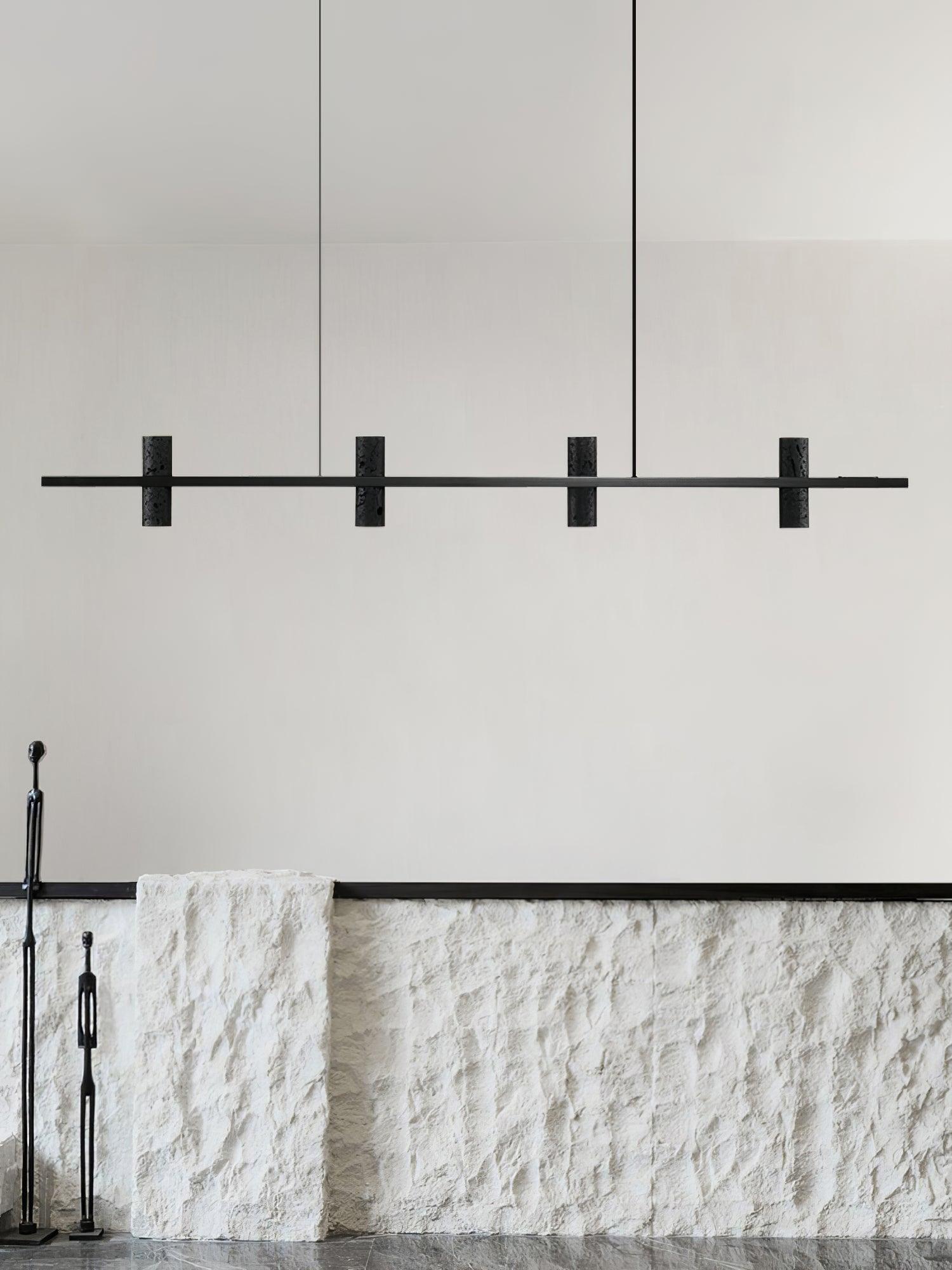 Travertine Parallel Chandelier