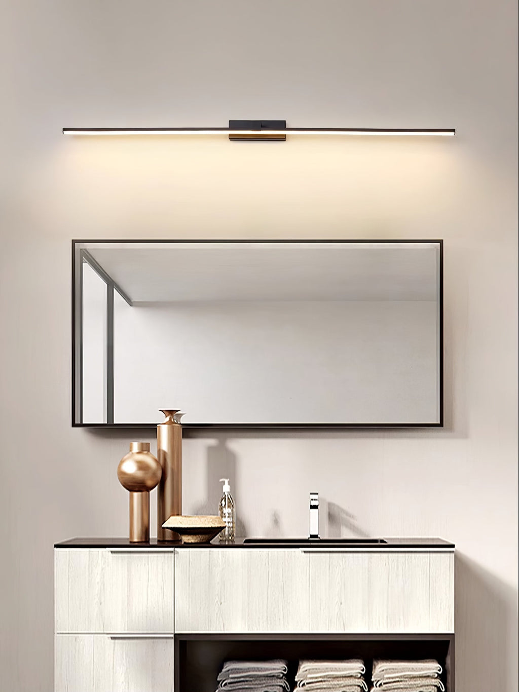 Metal Linear Mirror Wall Light – puntodiluce.com