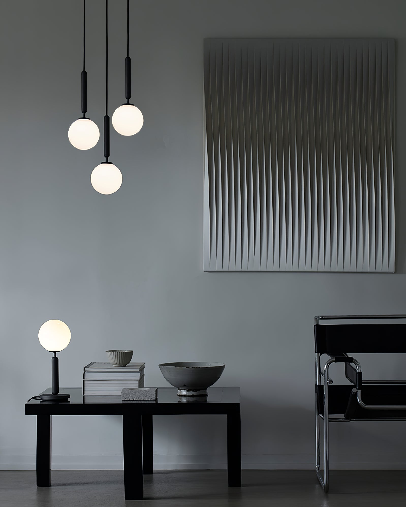 Scandiluxe Brass Pendant Swag Light