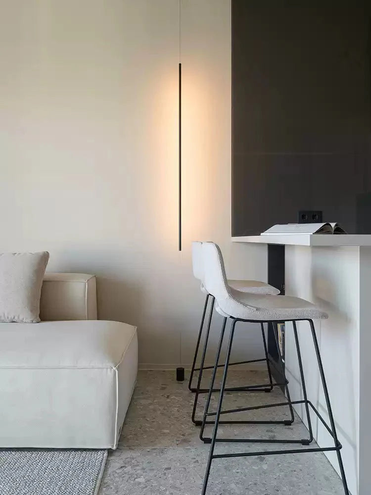 Lampă suspendată LED liniară minimalistă 