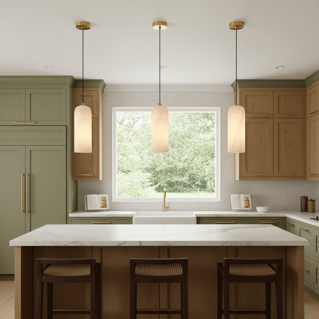 Monty  Alabaster Pendant Lamp