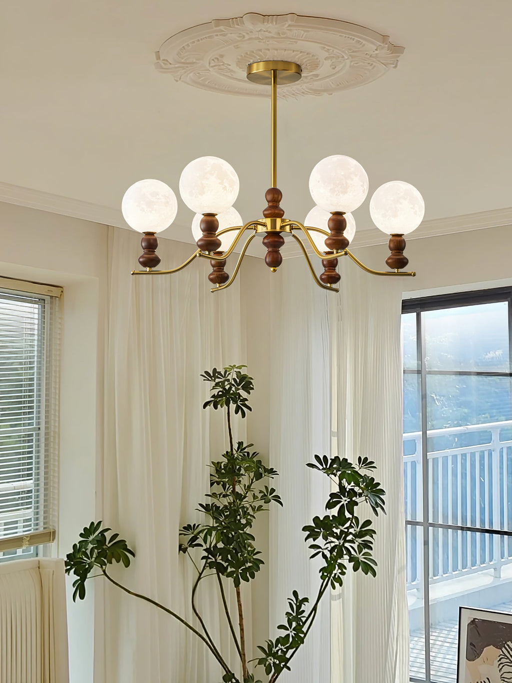 Moonlit Globe Chandelier