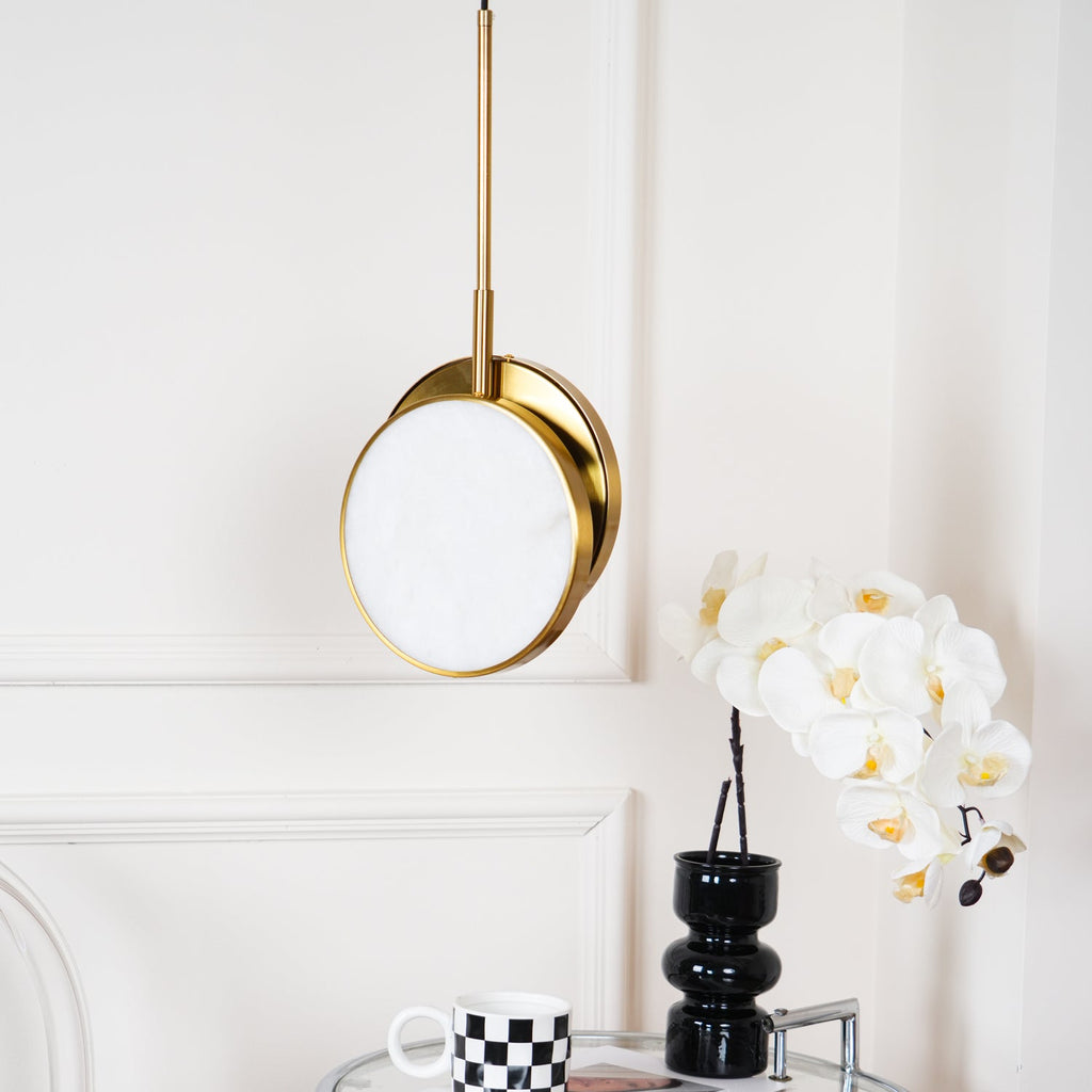 Moonshade Alabaster Pendant Light