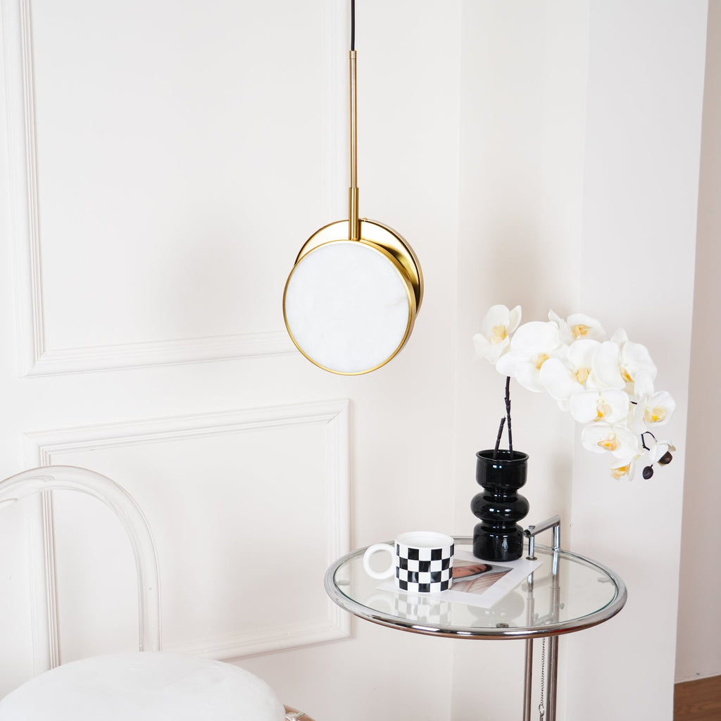 Moonshade Alabaster Pendant Light