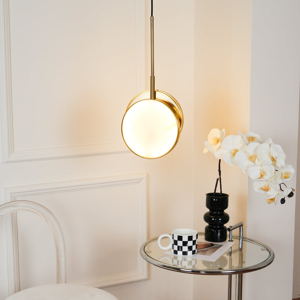 Moonshade Alabaster Pendant Light