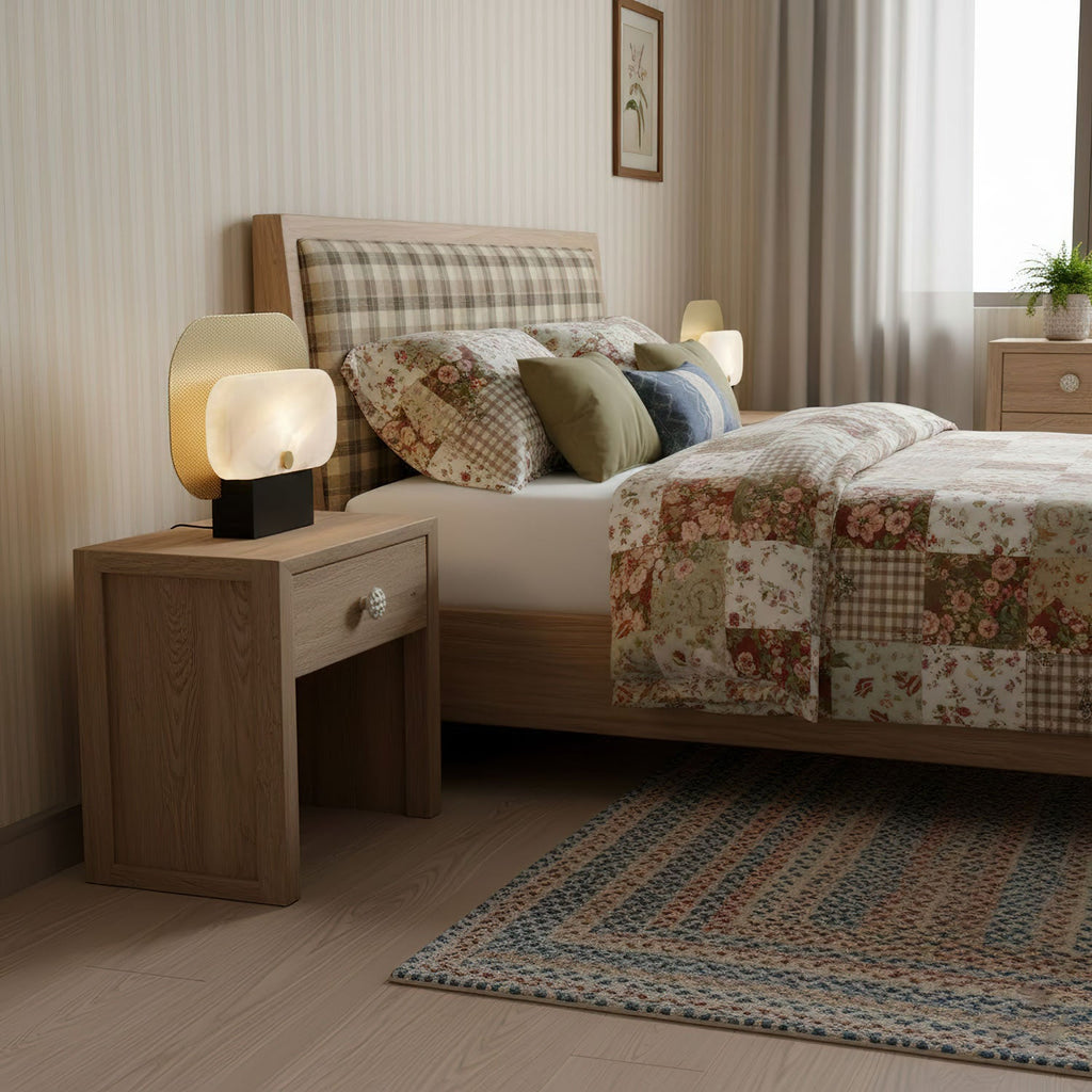 Lampă de masă Mosaic Elegance din alabastru