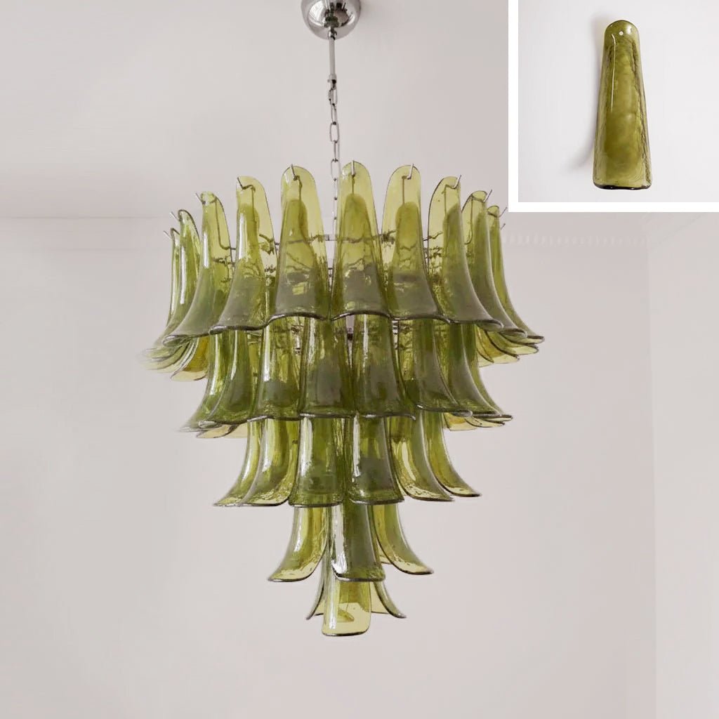 Murano Glass Petals Chandelier - Vakkerlight