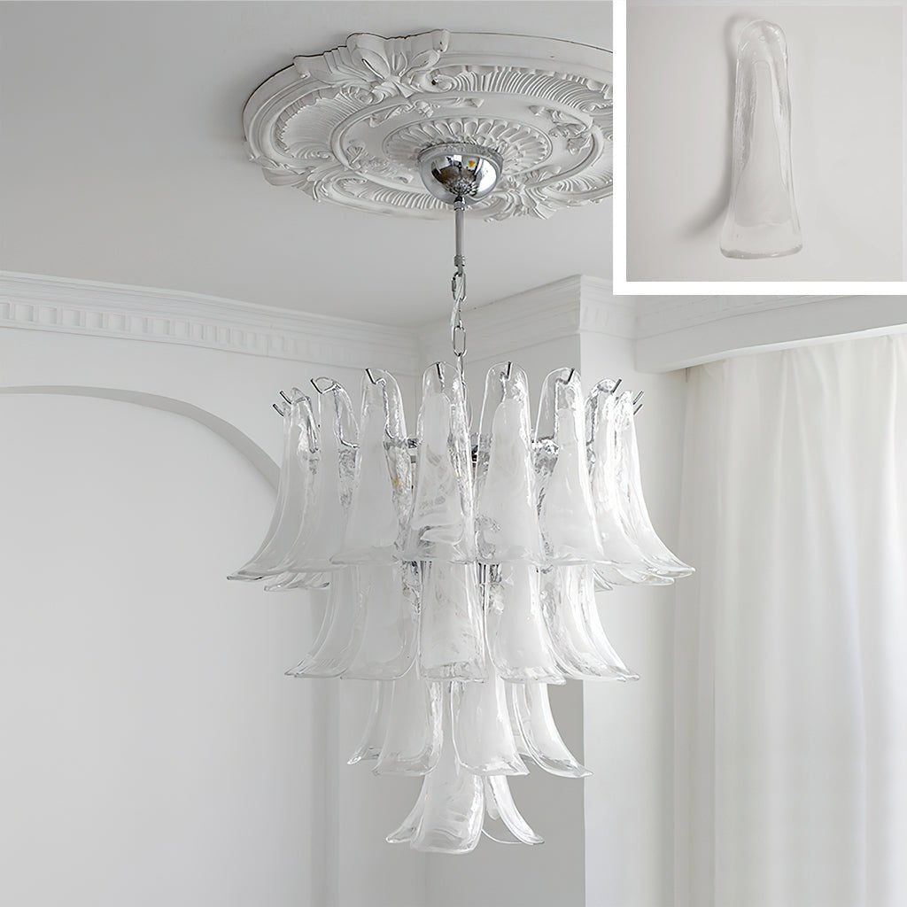 Murano Glass Petals Chandelier