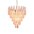 Murano Pink Glass Dewdrop Chandelier - Vakkerlight