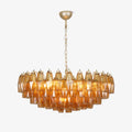 Murano Rhombus Amber Glass Chandelier - Vakkerlight