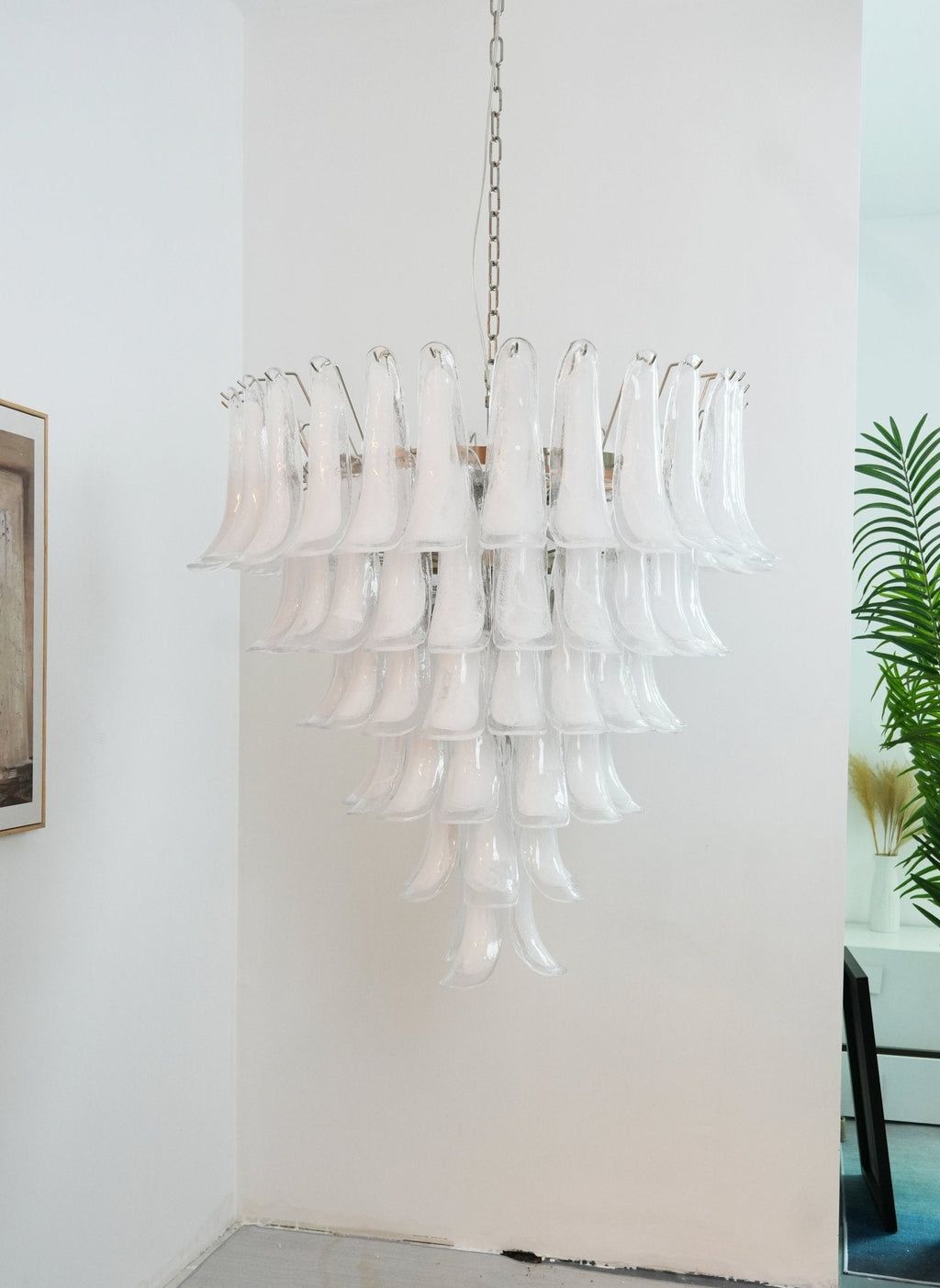 Murano Glass Petals Chandelier