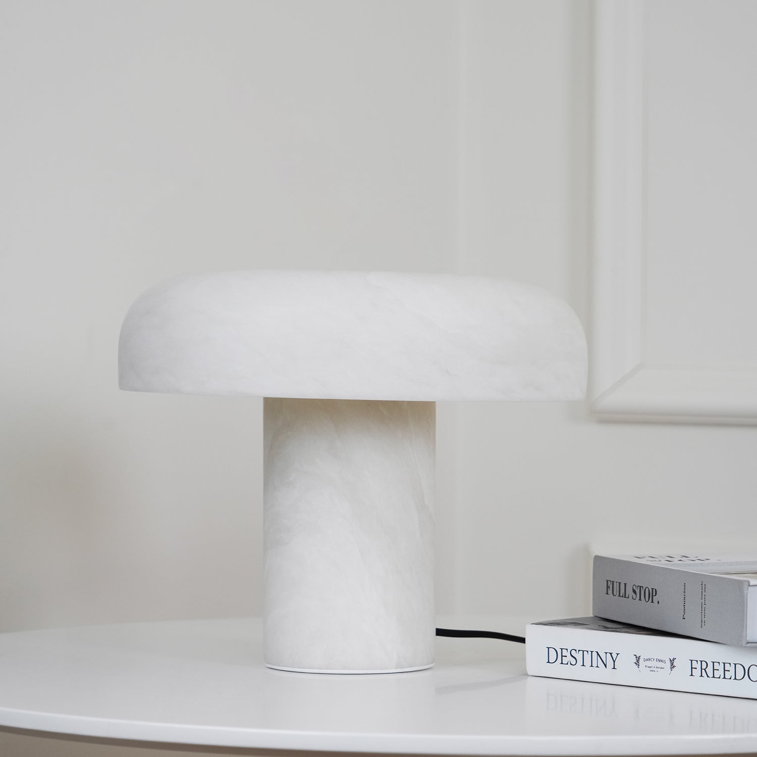 Mushroom Type Alabaster Table Lamp