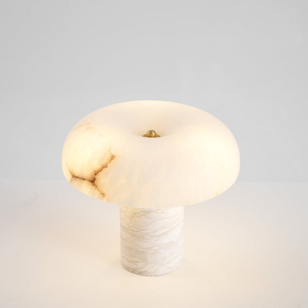Mushroom Type Alabaster Table Lamp
