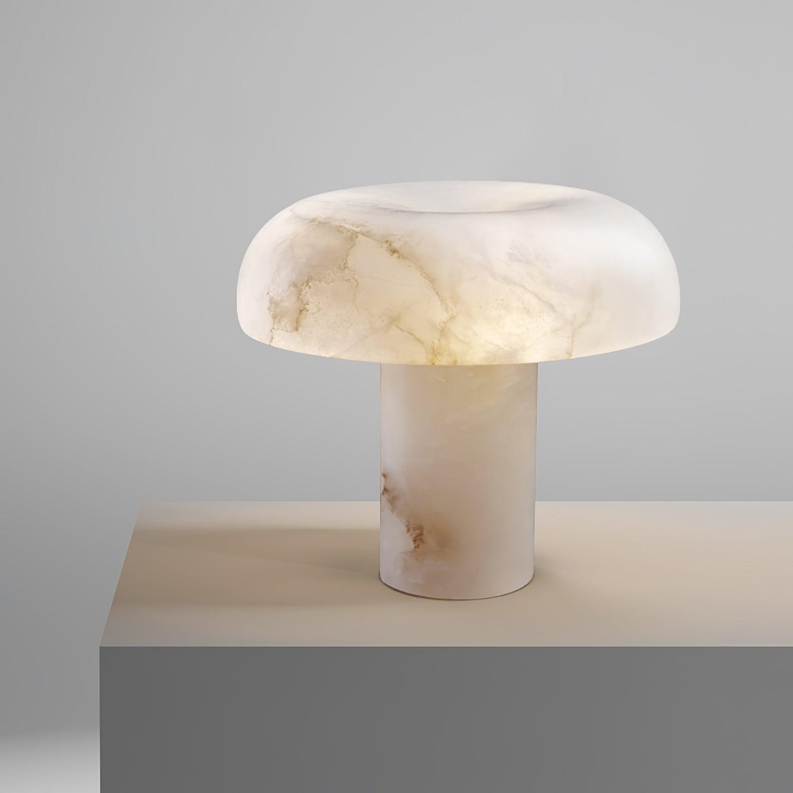 Mushroom Type Alabaster Table Lamp