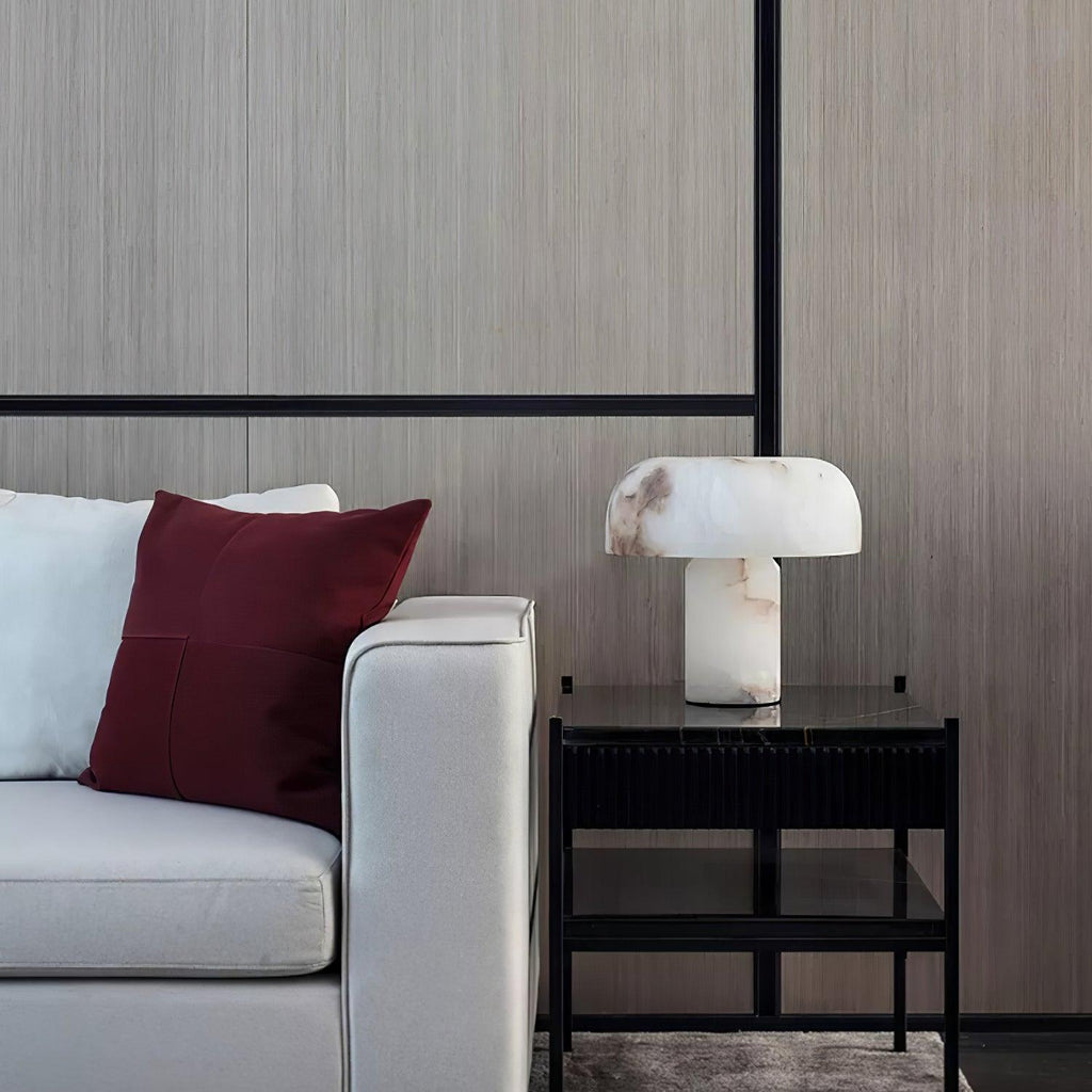Mushroom Type Alabaster Table Lamp
