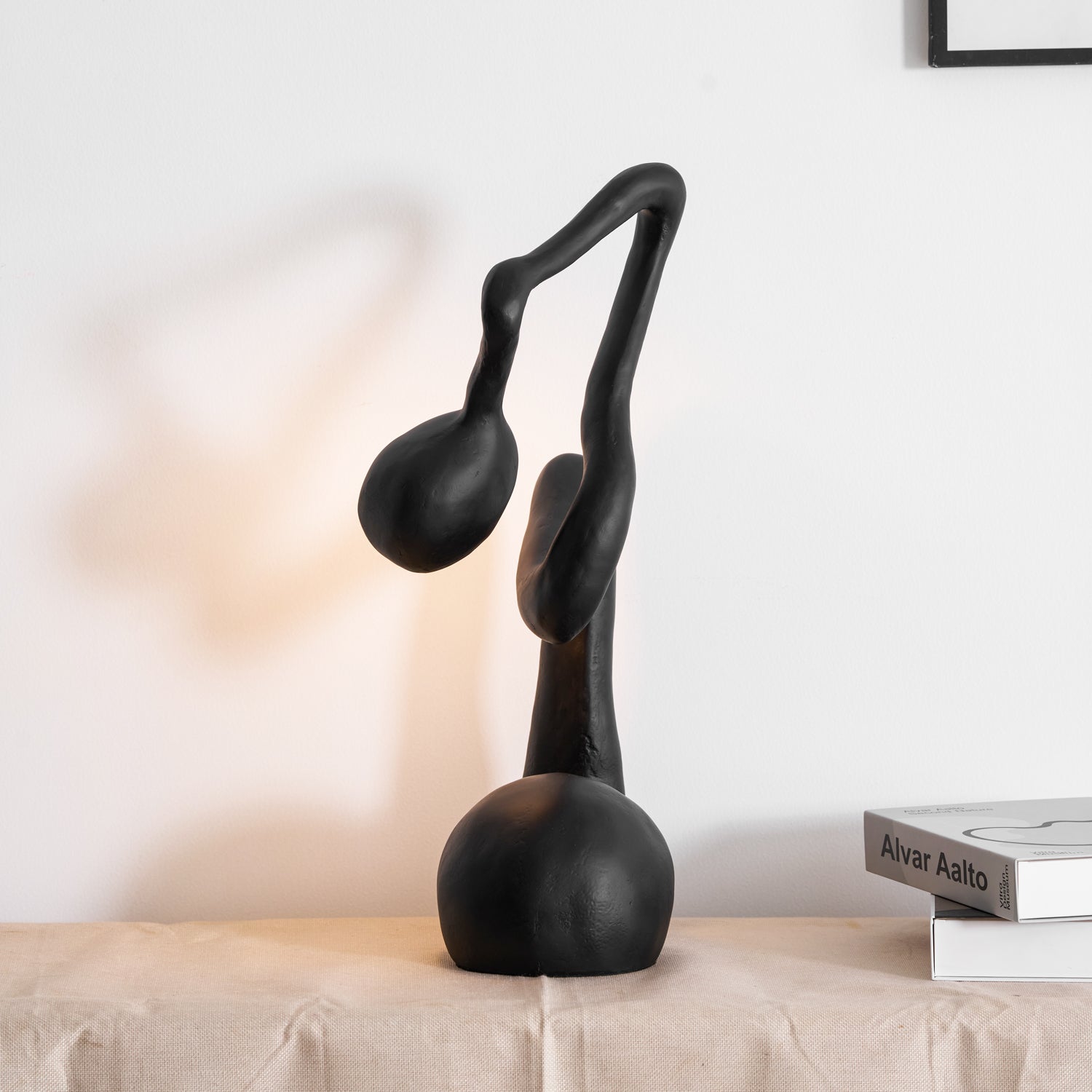 Lampă de masă cu sculptură de smirnă 