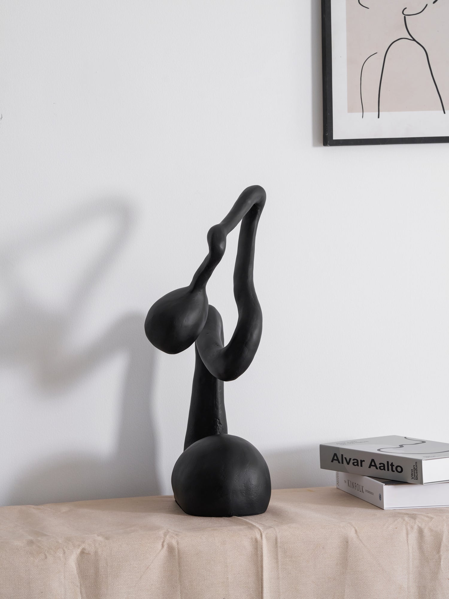 Lampă de masă cu sculptură de smirnă 