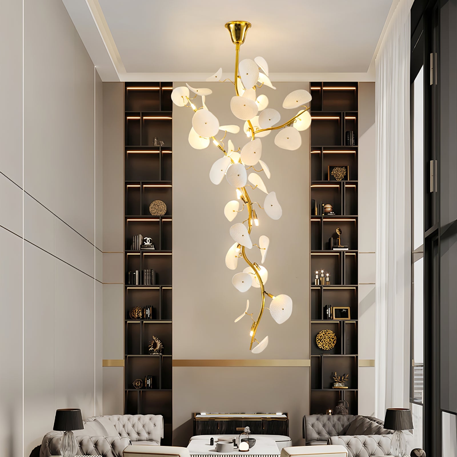 Nebula Petal Chandelier