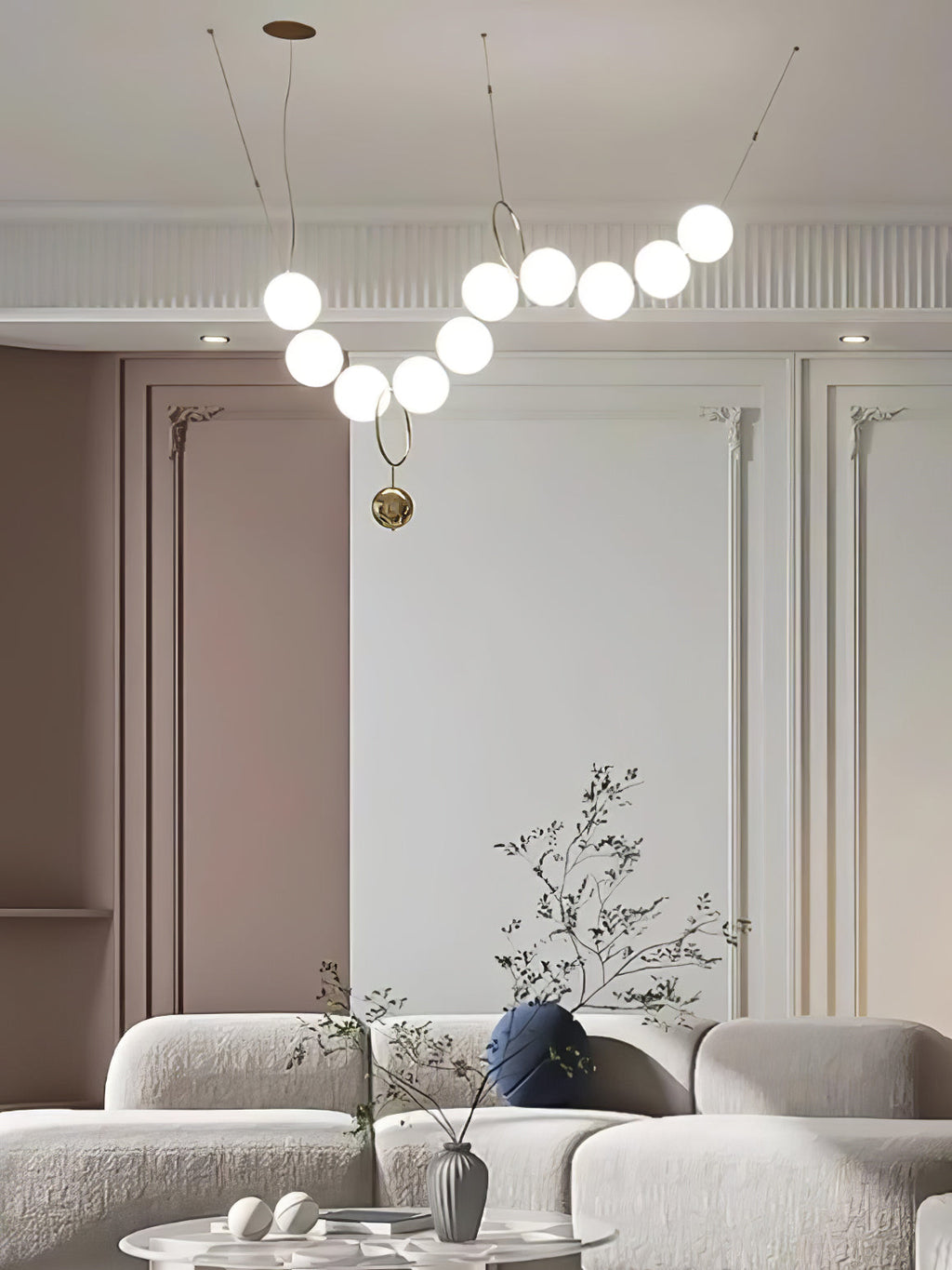 Lampă cu pandantiv LED cu colier 
