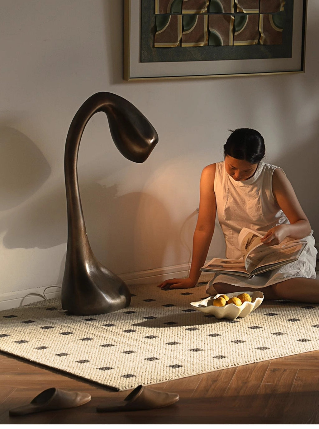 Lampă de masă sculpturală Noor