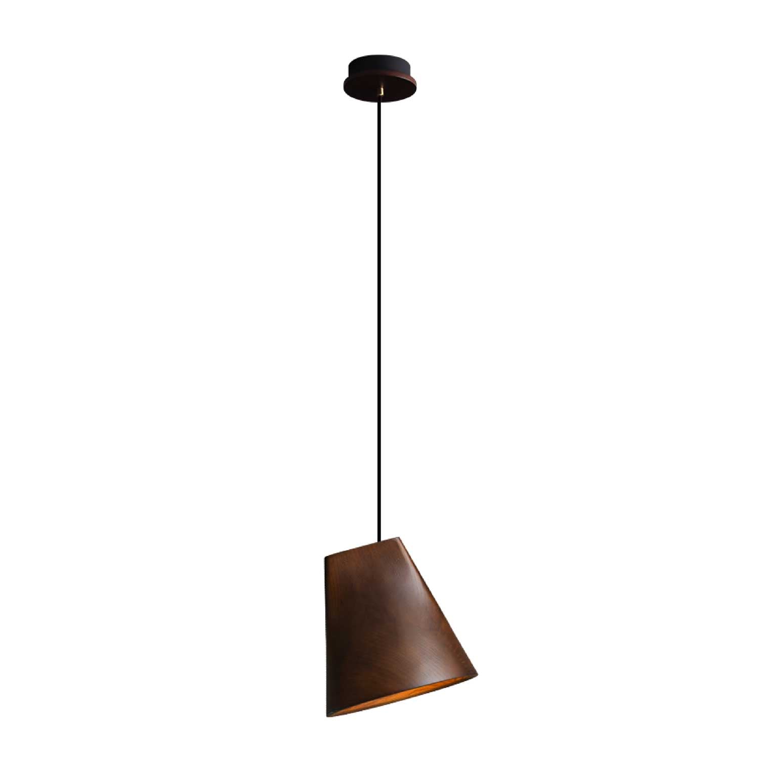 Nordic Tilted Wood Pendant Light - Vakkerlight