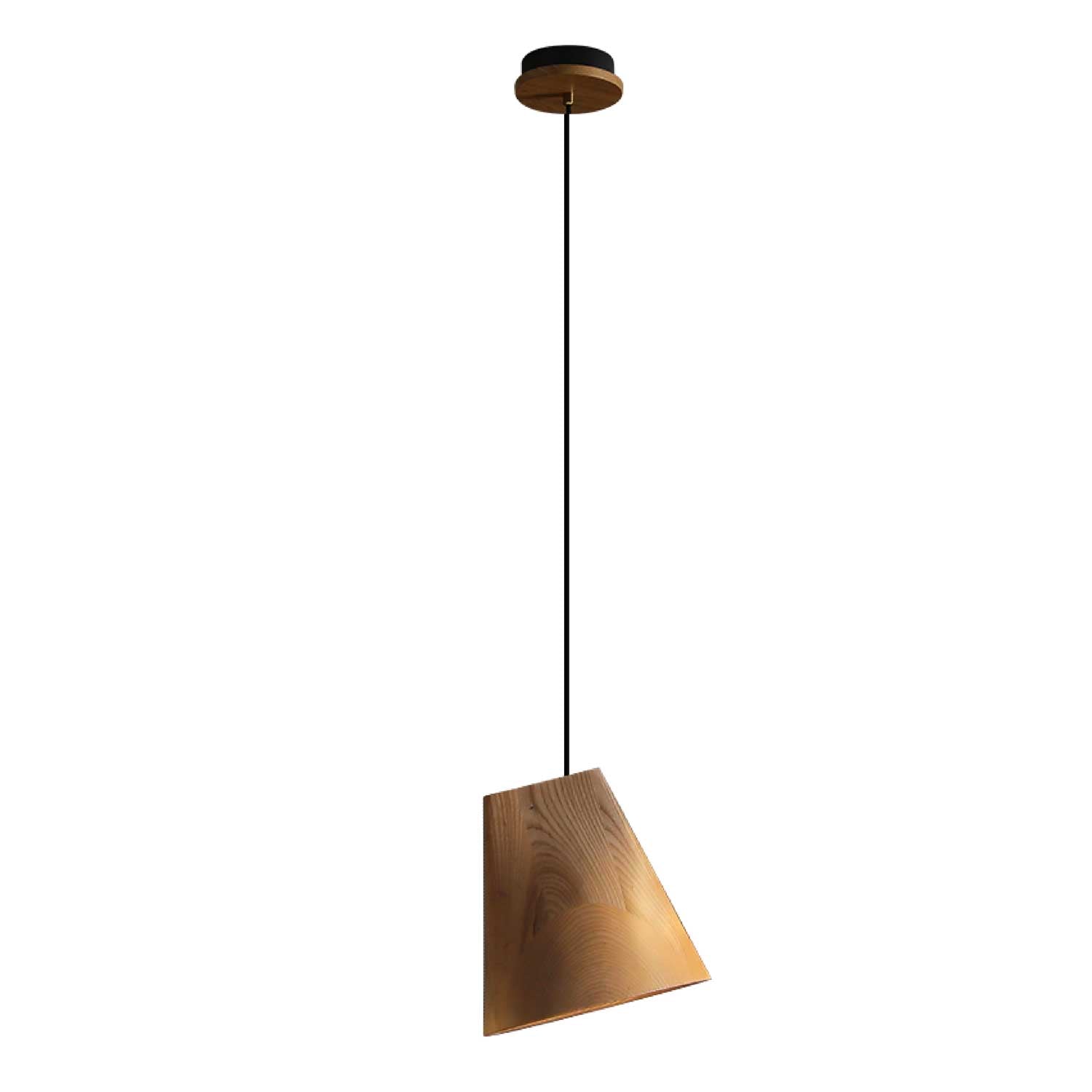 Nordic Tilted Wood Pendant Light - Vakkerlight