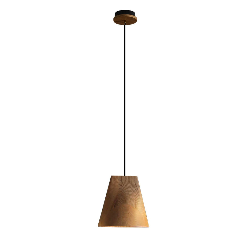 Nordic Tilted Wood Pendant Light - Vakkerlight
