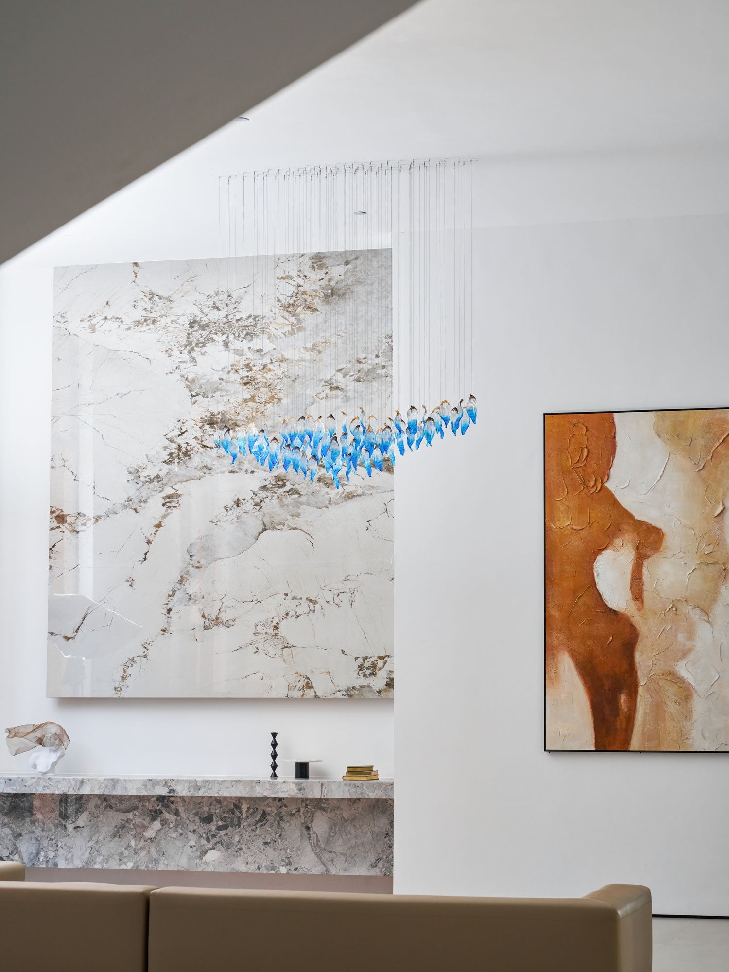 Ocean Drift Blown Glass Customize Chandelier
