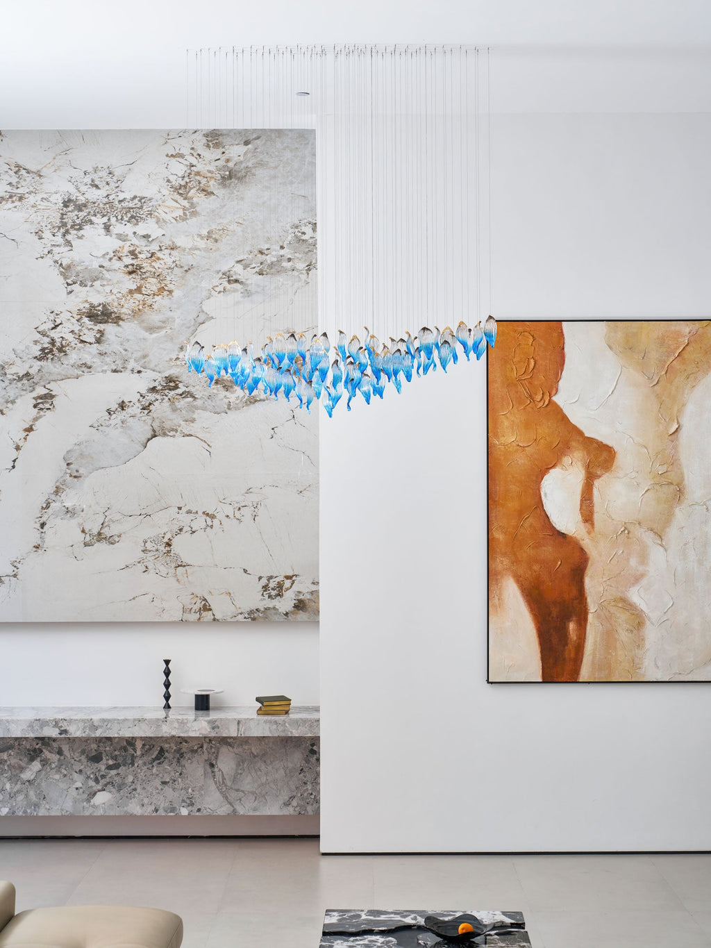 Ocean Drift Blown Glass Customize Chandelier