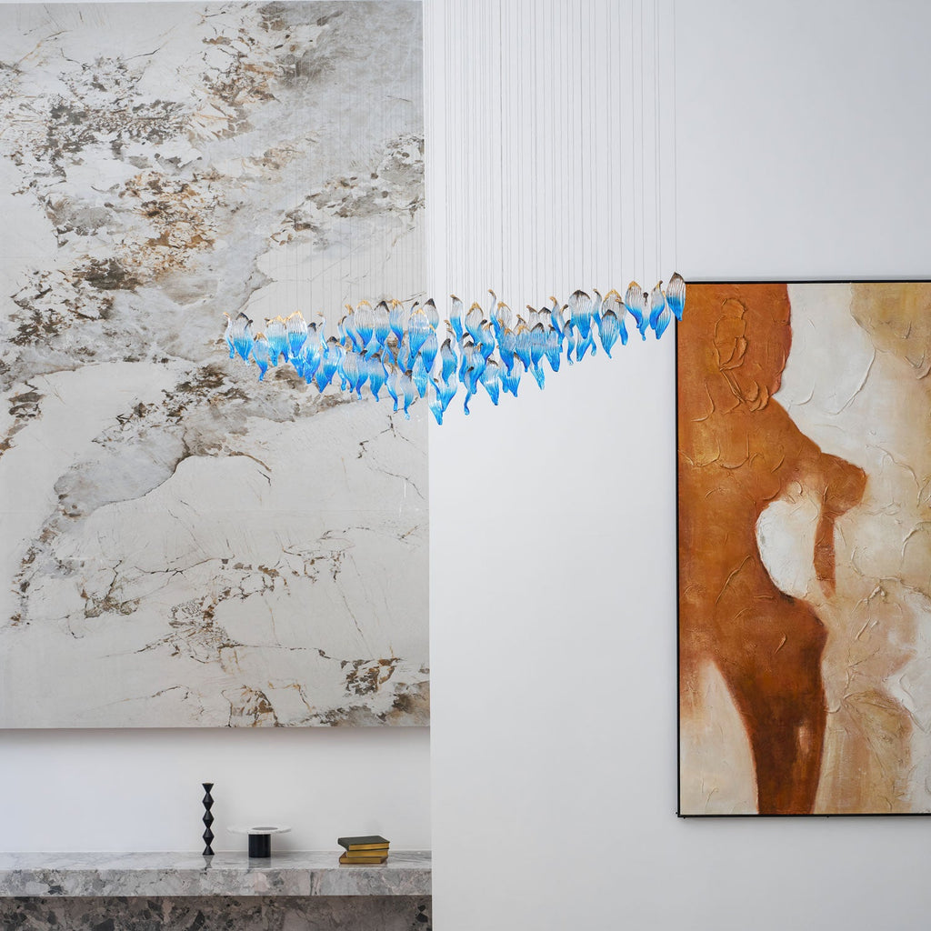 Ocean Drift Blown Glass Customize Chandelier