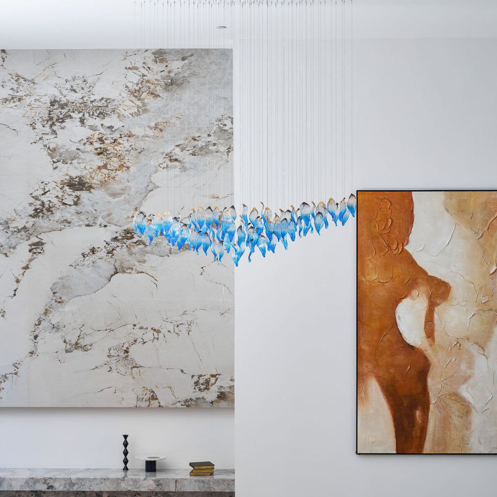 Ocean Drift Blown Glass Customize Chandelier