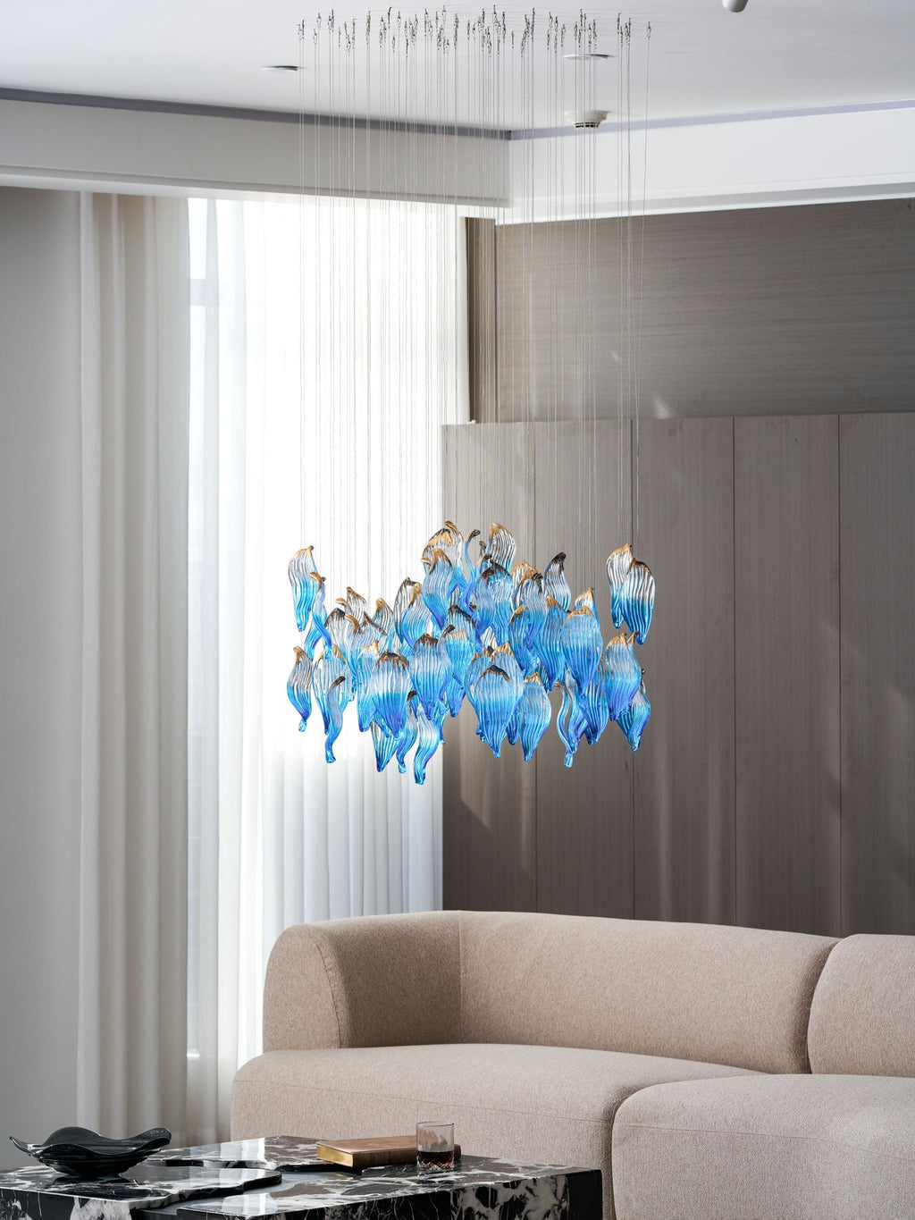 Ocean Drift Blown Glass Customize Chandelier