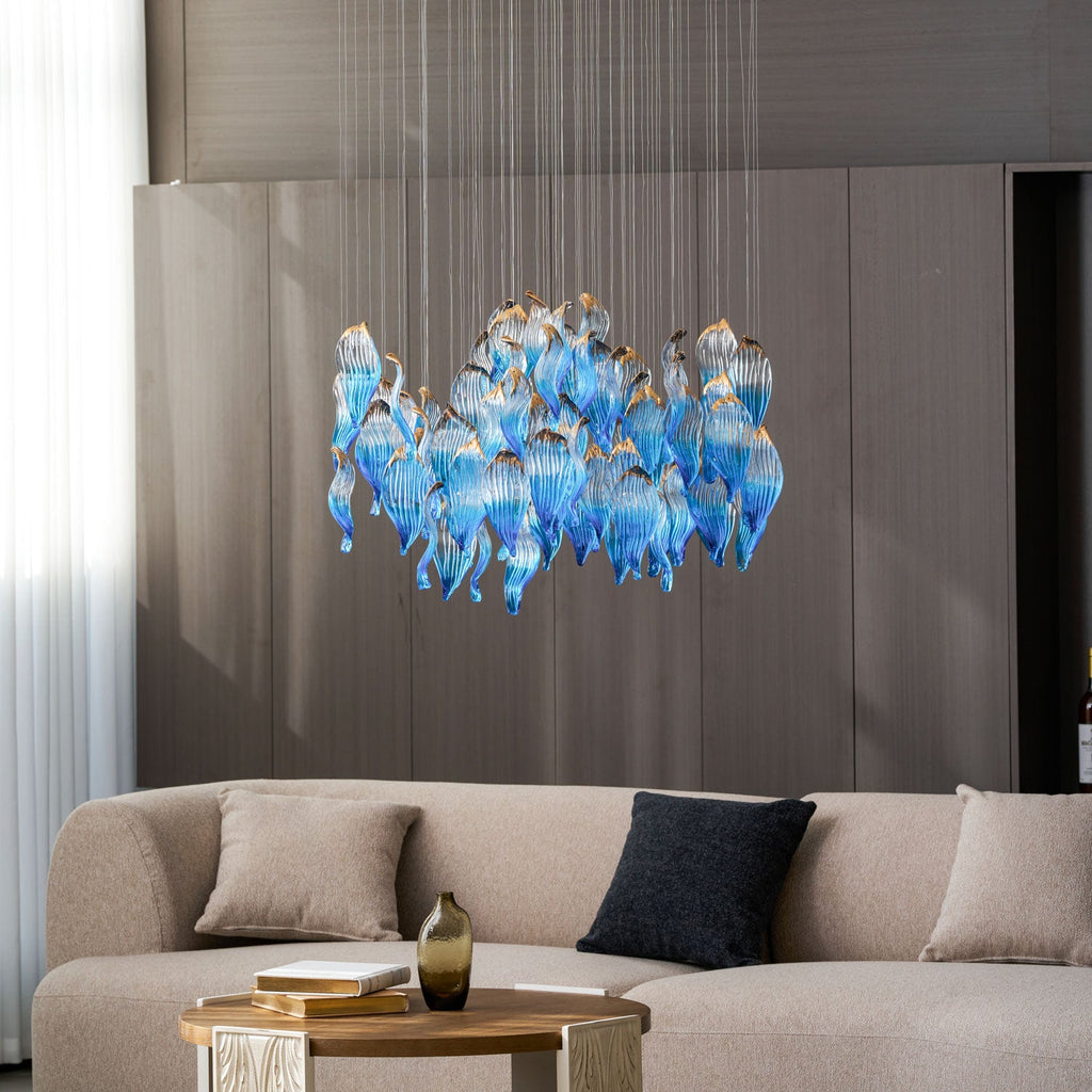 Ocean Drift Blown Glass Customize Chandelier
