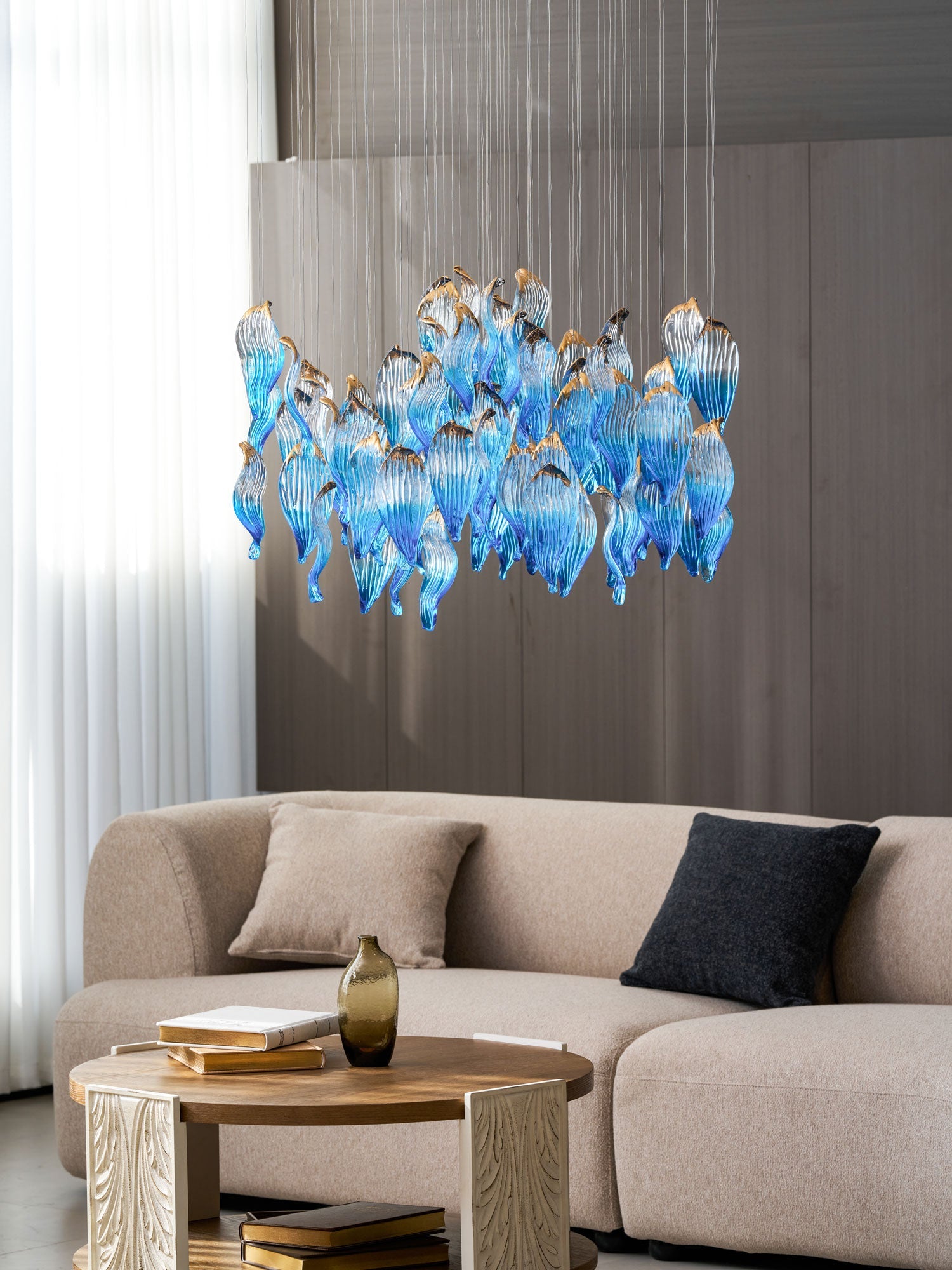 Ocean Drift Blown Glass Customize Chandelier