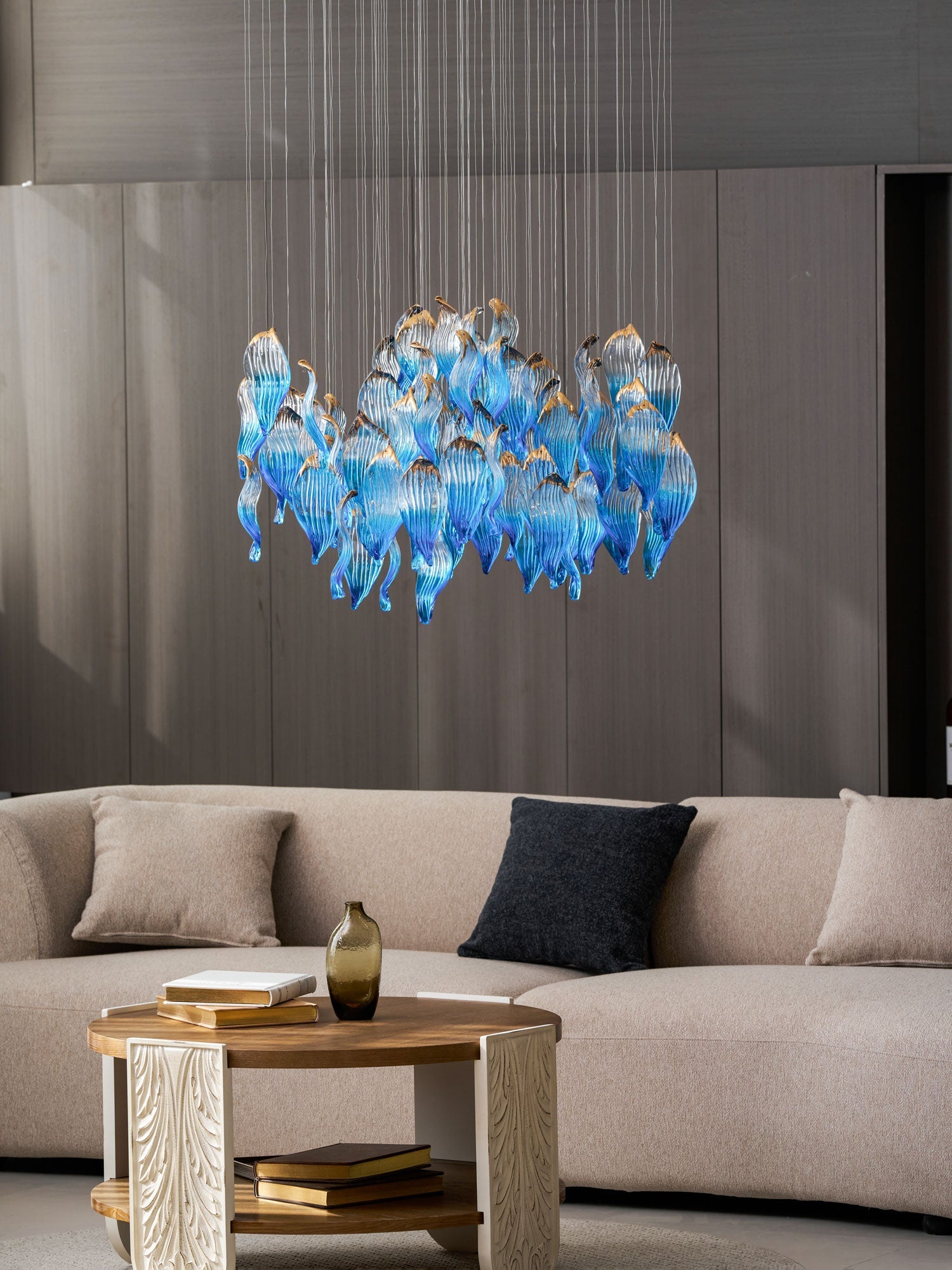 Ocean Drift Blown Glass Customize Chandelier