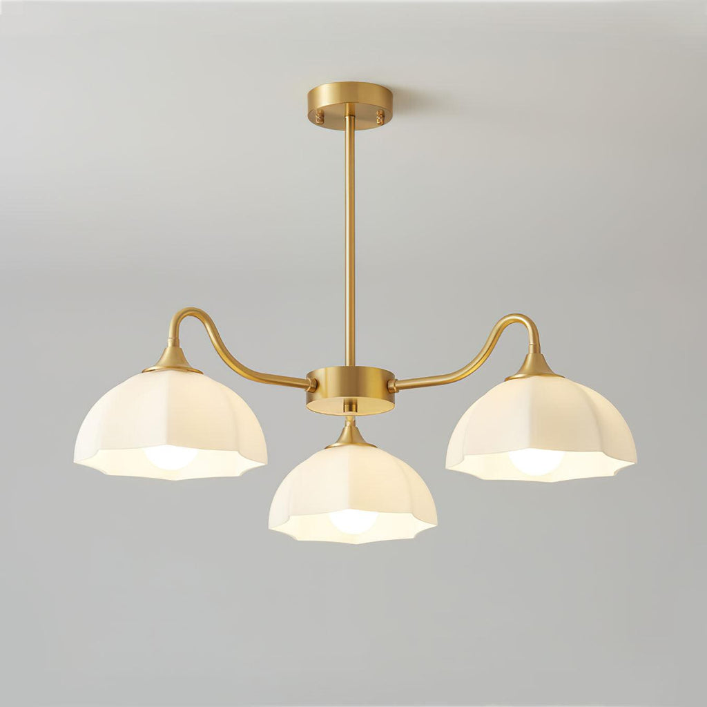 Octagonal Glass Bowl Chandelier - Vakkerlight