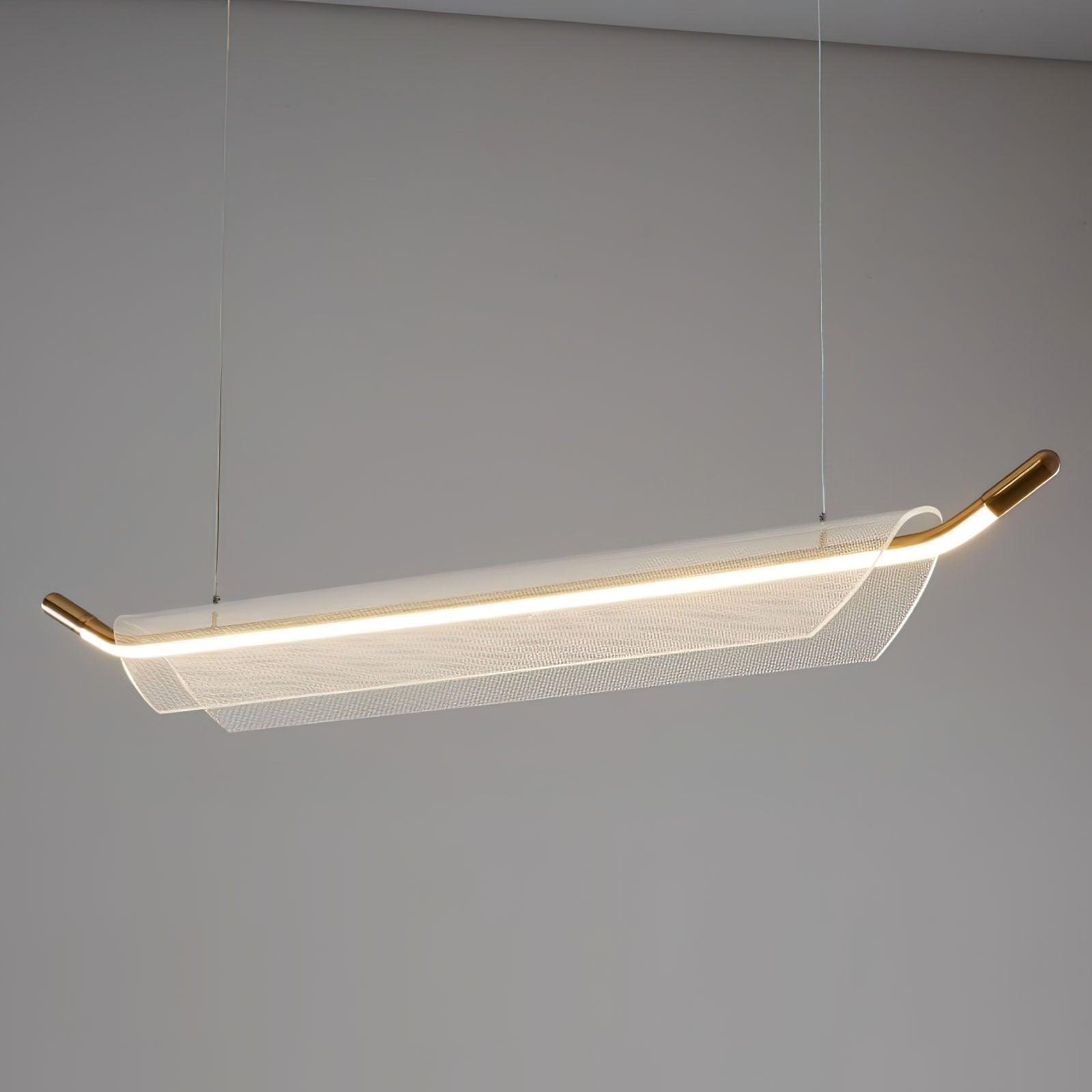 One Word Acrylic Pendant Light
